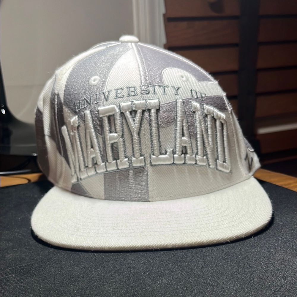 University of Maryland Gray and White Cap